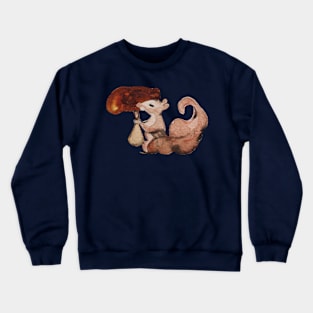 Squirrel Watercolor Seamless Pattern Crewneck Sweatshirt